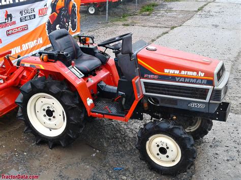 Infographic of various attachments for a compact tractor like Yanmar F155