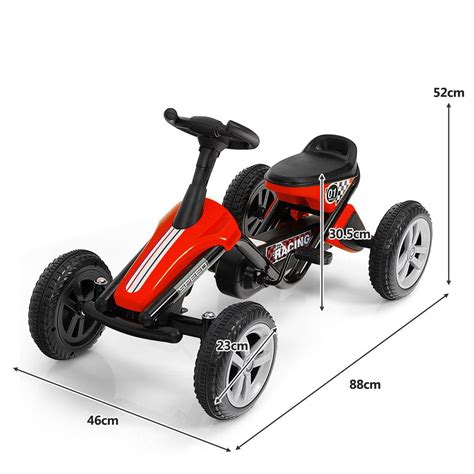 Infografika przedstawiająca główne zalety i cechy traktorków na pedały dla dzieci