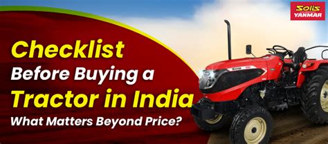 Infographics on checking a used tractor before buying