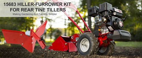 Infographic showing different Dzik tractor models with attachments (e.g., plow, tiller, mower)