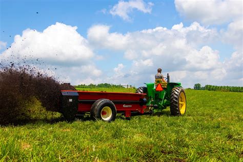 Thematic photo of a versatile manure spreader in use on a field