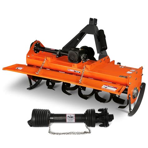 Thematic photo of a rotary tiller working in a garden