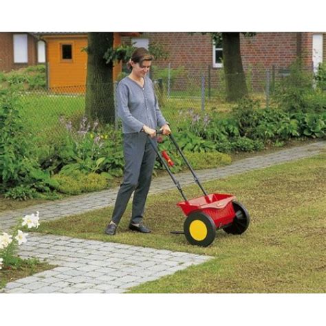 Rozsiewacz ogrodowy Wolf Garten WE 430 z dużym zbiornikiem
