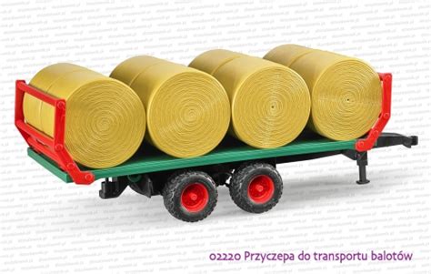 Zdjęcie przyczepy Bruder do transportu balotów z ośmioma balotami
