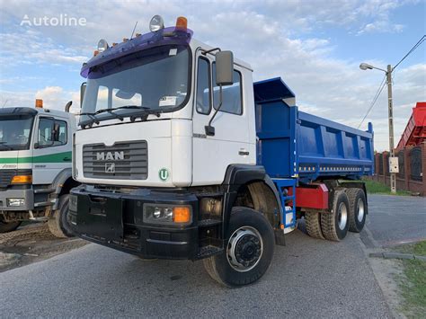 MAN F2000 6x6 wywrotka w akcji na placu budowy