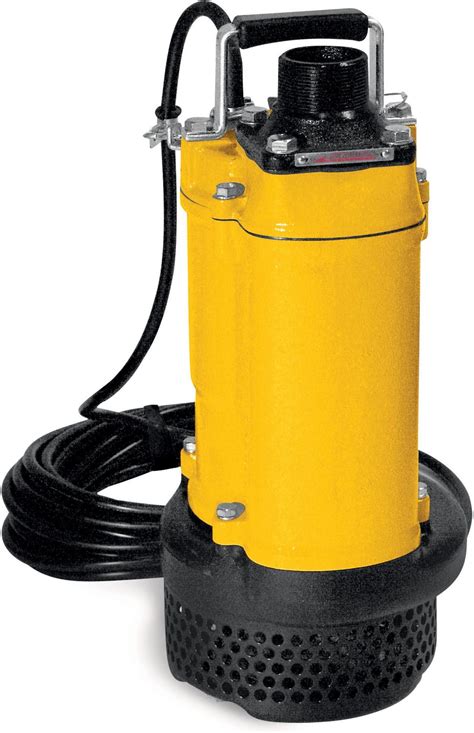 schemat techniczny pompy zatapialnej Wacker Neuson PS2 1503 z wymiarami i parametrami