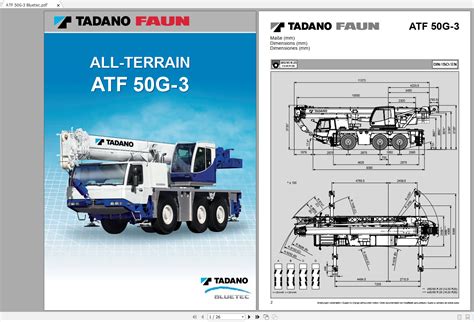 Diagram illustrating the dual engine system in Tadano ATF 600G-8