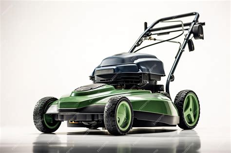 The NAC LE12-32-PI-J electric lawnmower in action on a green lawn, highlighting its compact design
