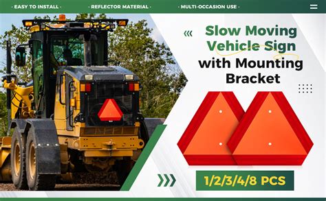 Infographics on mandatory equipment for slow-moving vehicles