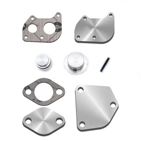 Zdjęcie zestawu do zaślepienia EGR z widocznymi płytkami