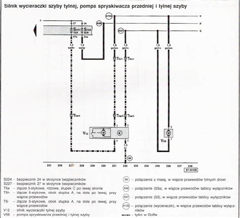 schemat elektryczny wycieraczek