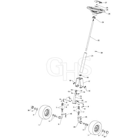 Diagram of McCulloch M95-66X transmission system with numbered parts