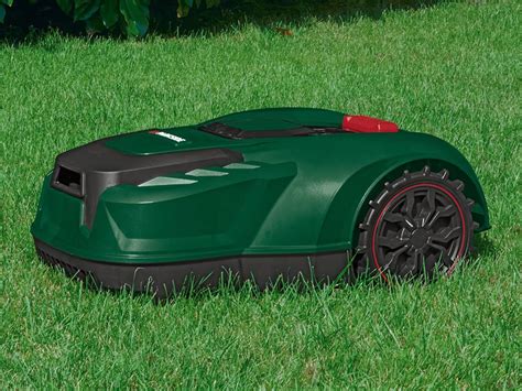Graphic showing the included accessories with the robotic lawnmower