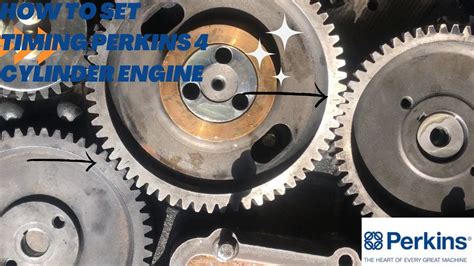 Diagram of Perkins engine timing gear setup