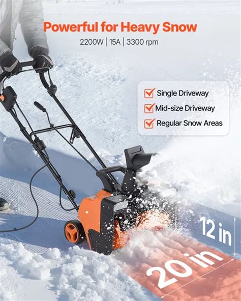 Infographic or diagram showing the working width and throwing distance of a snowblower