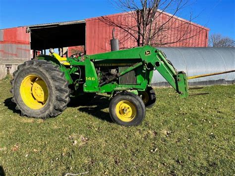 The John Deere 2130 tractor working in a field