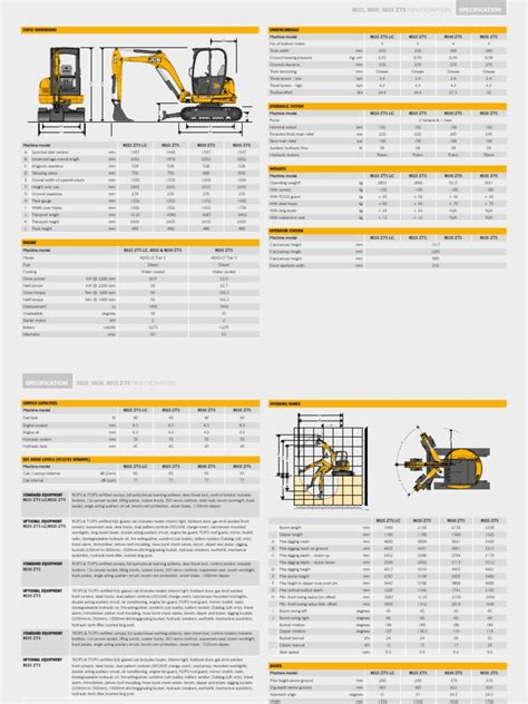 Technical drawing or schematic of JCB 8030 with dimensions labeled