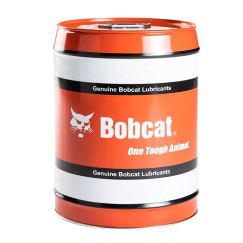 Grafika przedstawiająca różne typy oryginalnych płynów eksploatacyjnych Bobcat (olej silnikowy, hydrauliczny, przekładniowy, smar)