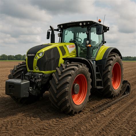 Ciągnik CLAAS Axion 960 z systemem TERRA TRAC pracujący na polu