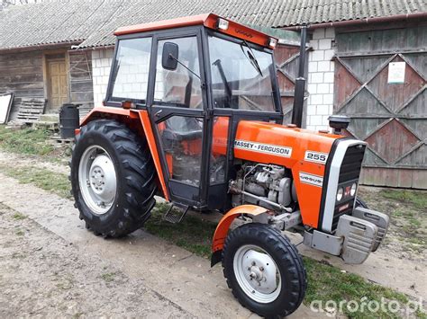 infografika porównująca dane techniczne ciągników Ursus 255 i Massey Ferguson 255