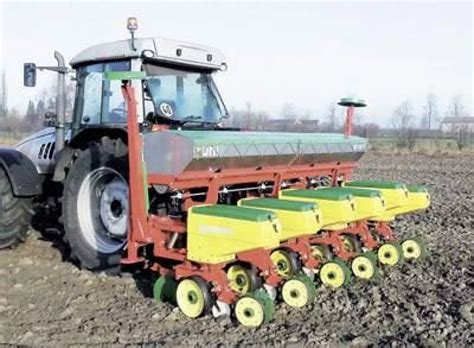 Zestawienie różnych typów siewników do poplonów