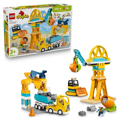 Zestaw LEGO Duplo Plac Budowy z dźwigiem i betoniarką