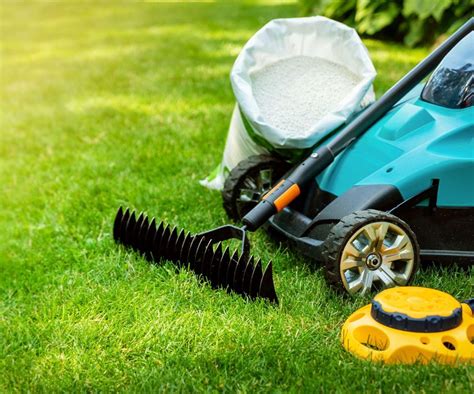 Infografika przedstawiająca kroki pielęgnacji trawnika z użyciem sprzętu Cub Cadet