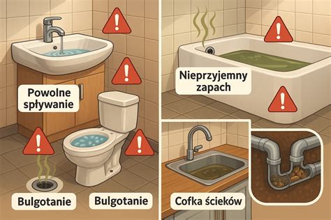 Wizualizacja problemów z zatkaną kanalizacją i rozwiązań