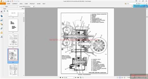 Technical diagram of a forklift engine or transmission