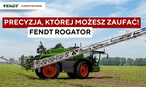 Thematyczne zdjęcie samojezdnego opryskiwacza Fendt Rogator w polu podczas pracy