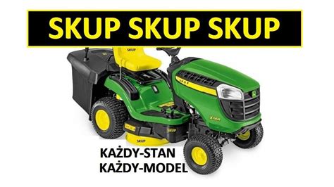 Kolorowe zdjecie różnych modeli kosiarek traktorków w salonie lub na placu wystawowym