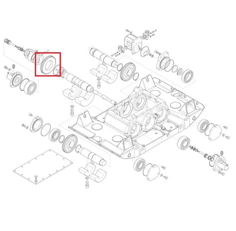 Schemat budowy układu hydraulicznego zagęszczarki Ammann AVH 100 z zaznaczonym orbitrolem i wałkami wibratora