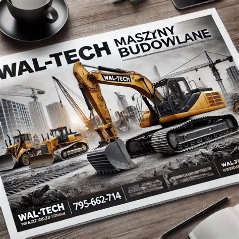Ilustracja przedstawiająca mobilny serwis techniczny maszyn budowlanych