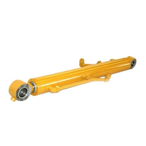 Close-up photo of Komatsu track assembly or hydraulic cylinder