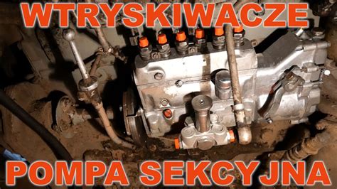 Schemat sekcji pompy wtryskowej i zaworków