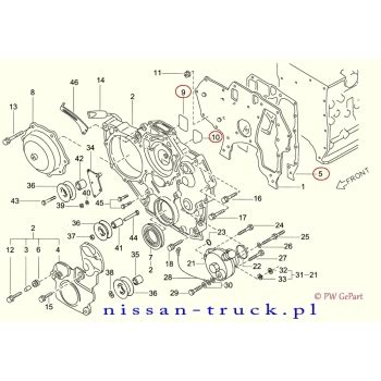 Silnik Nissan Atleon schemat
