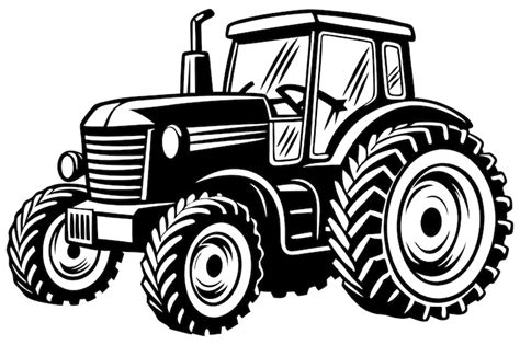 Ilustracja Spychacza holującego Traktor z błota