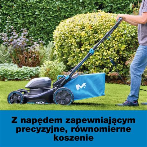 kosiarka elektryczna Mac Allister w akcji na trawniku