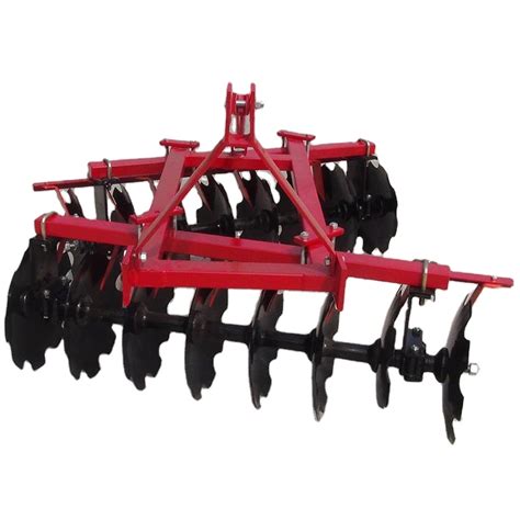 Technical drawing or infographic showing the different components of the Agro-Tom ATL disc harrow