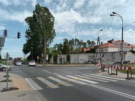 Rekonstrukcja miejsca wypadku betonomieszarki na skrzyżowaniu ulic Połczyńskiej i Lazurowej z rowerzystką