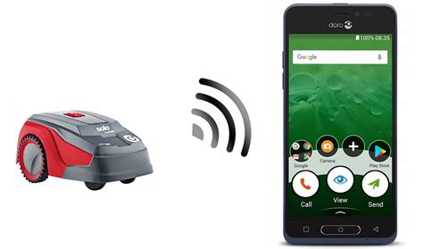 Interfejs aplikacji AL-KO inTouch do sterowania robotem koszącym