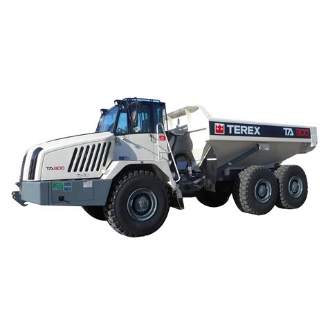 Wywrotka przegubowa Terex TA 300 Gen 10 w trudnym terenie