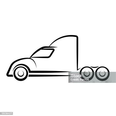 Ilustracja aerodynamicznego ciągnika siodłowego z wydłużoną kabiną