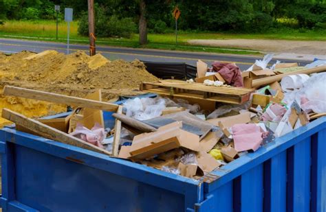 Thematic photo of a construction site with a skip bin or dump truck
