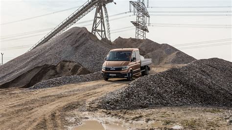 Thematic photo of a MAN TGE tipper on a construction site