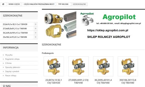 Infografika przedstawiająca różnorodność części do maszyn rolniczych oferowanych przez Czemarol