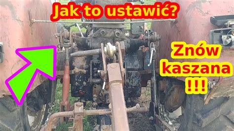 Zdjęcie przedstawiające prawidłowe podłączenie pługa do ciągnika i ustawienie wieszaków TUZ