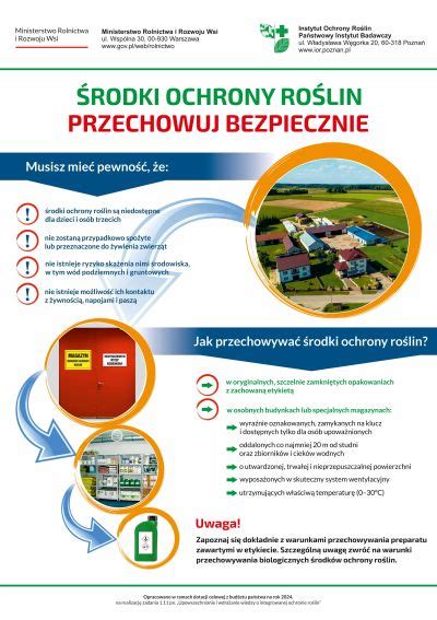 zdjęcie środków ochrony roślin przechowywanych w magazynie