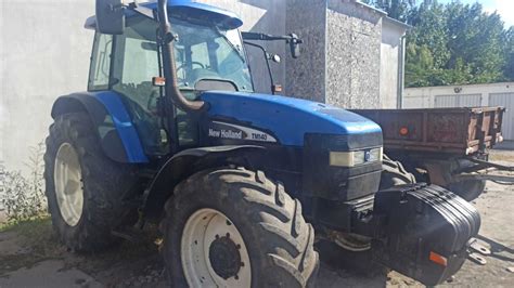 New Holland TM140 w pracy na polu