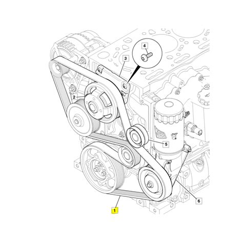 koparko ladowarka jcb pasek alternatora schemat